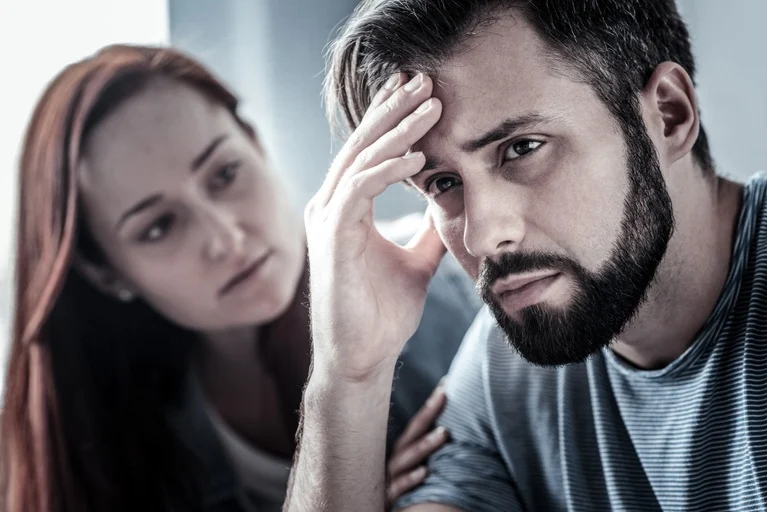 A man experiencing meth withdrawal symptoms