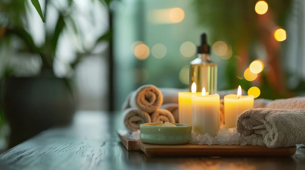 essential oils and candles
