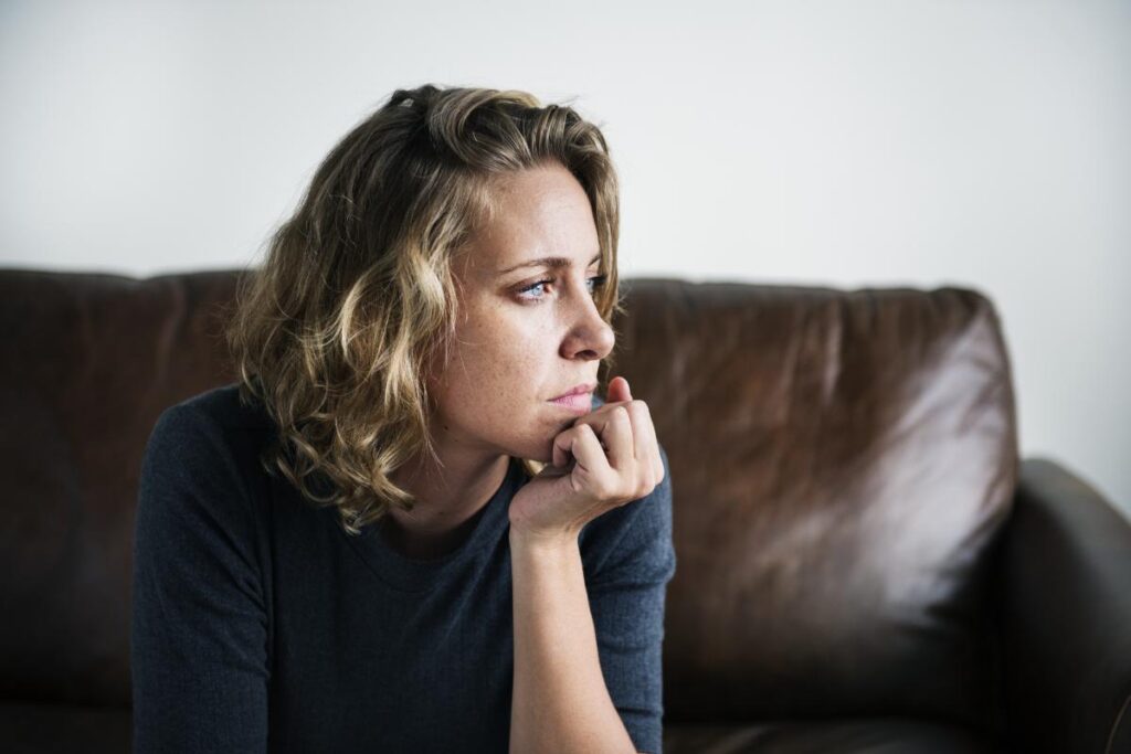 Woman worried about how heroin addiction affects the body