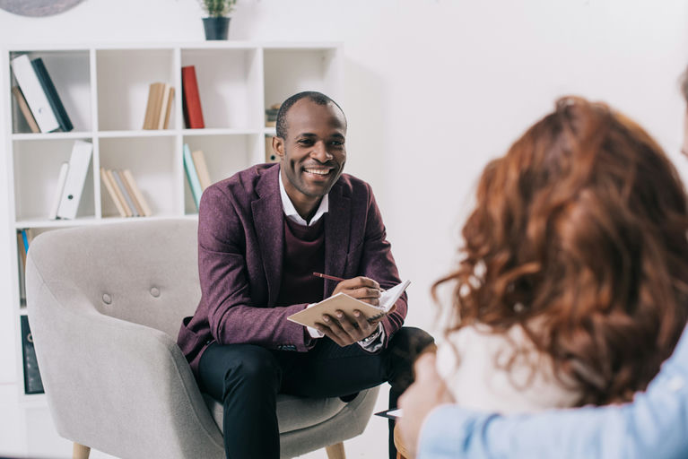 A patient asking how to prepare for a men’s rehab program