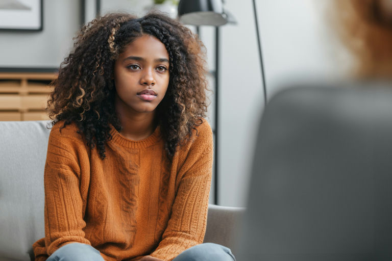 A young woman seeking depression treatment and support near Lebanon, PA