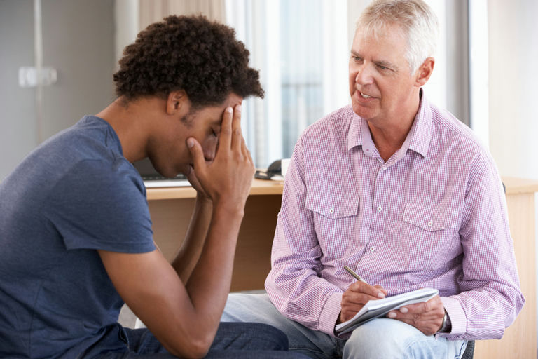 man in pharmacotherapy