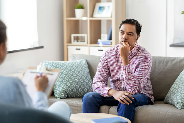 A man finding residential addiction treatment near Lancaster, PA.