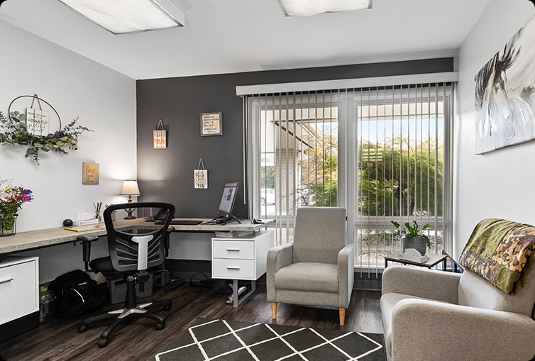 Private therapy room for MAT program counseling sessions in Pennsylvania