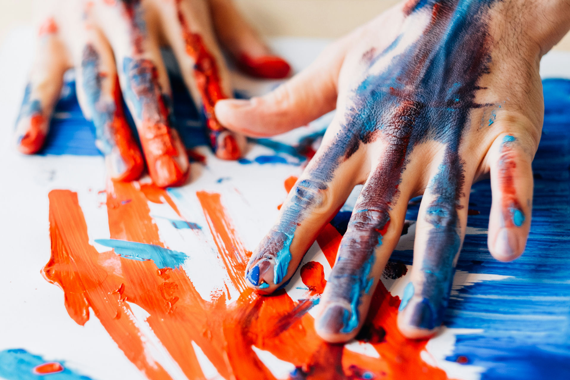 An individual engaging in art therapy in Pennsylvania